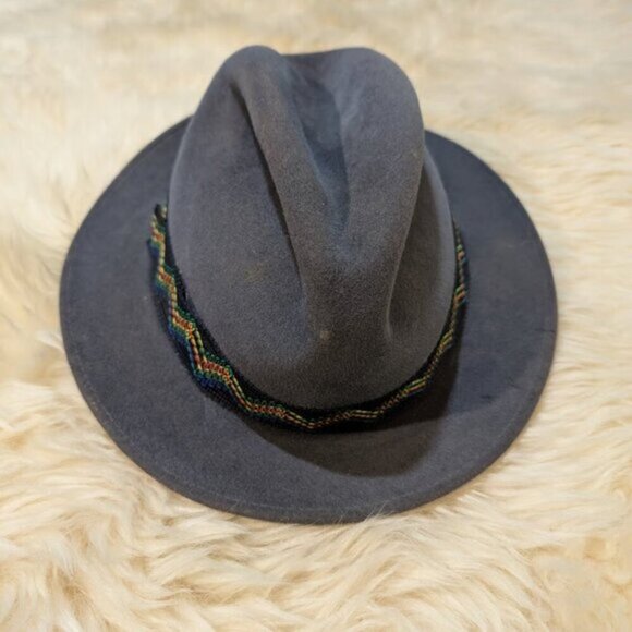 Sovereign Stetson Grey Banded Fedora Hat - Picture 5 of 11